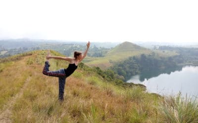 Yoga sur l’herbe à Nantes en août 2021