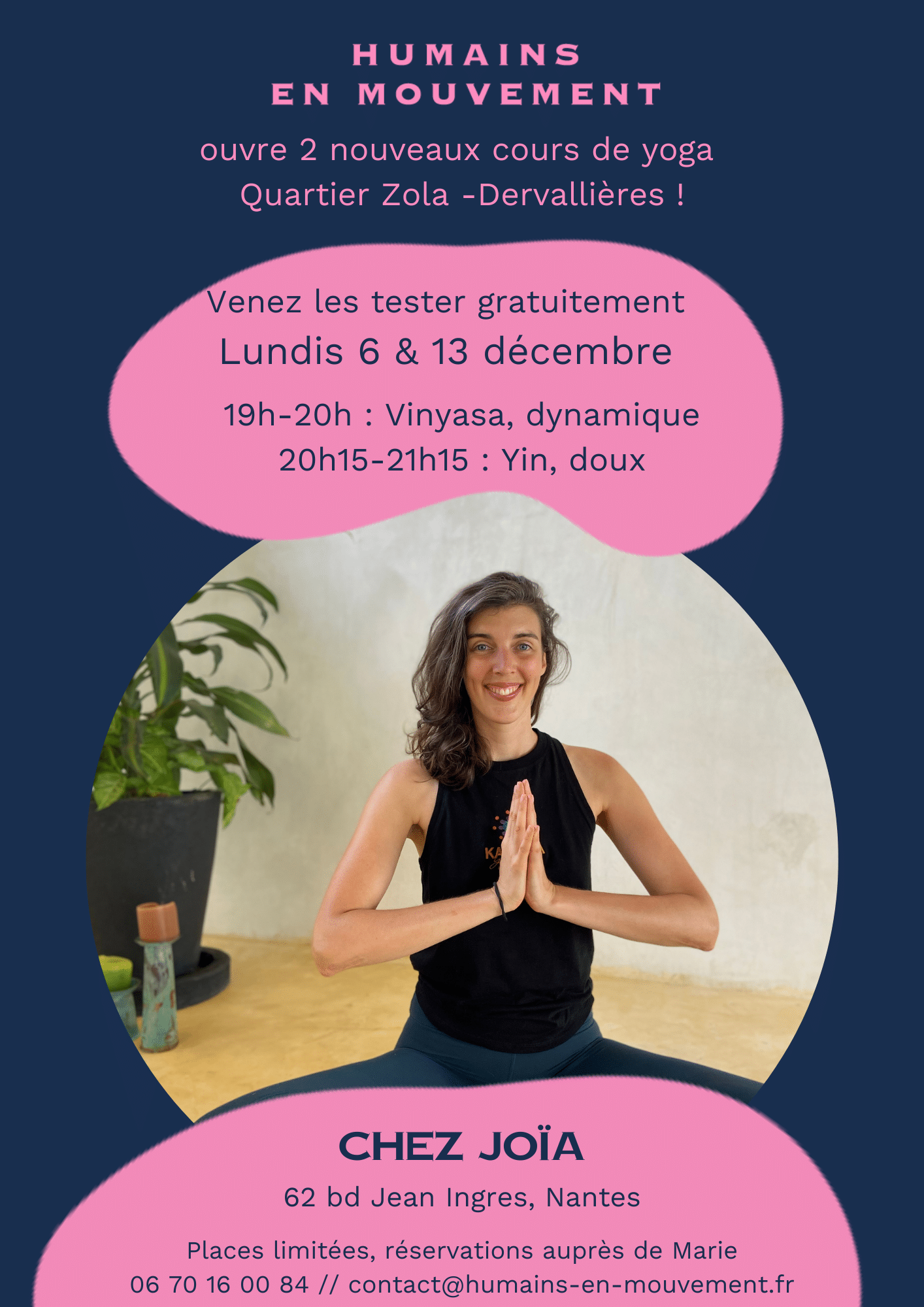 lundis 6 & 13 décembre chez joïa